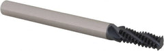 Scientific Cutting Tools - 3/8-16 UNC, 0.29" Cutting Diam, 4 Flute, Solid Carbide Helical Flute Thread Mill - Internal/External Thread, 0.775" LOC, 3-1/2" OAL, 5/16" Shank Diam - Exact Tooling