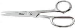 Clauss - 5" LOC, 8-1/2" OAL Shears - Steel Handle, For Paper, Fabric - Exact Tooling