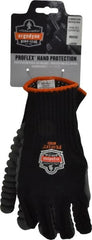 Ergodyne - Size L (9) Cotton/Nylon Anti-Vibration/Impact Protection Work Gloves - For General Purpose, Uncoated, Elastic Band Cuff, Full Fingered, Black, Paired - Exact Tooling