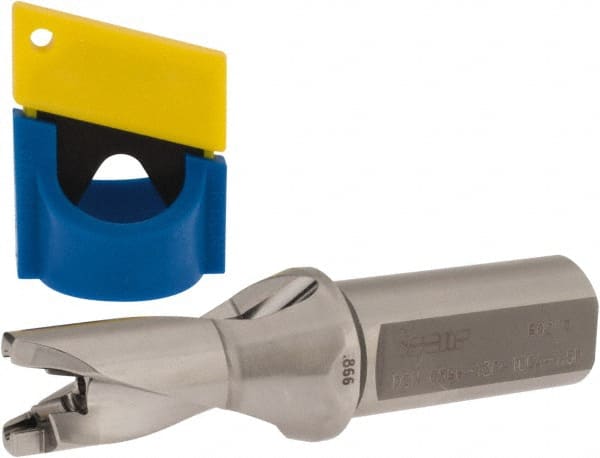 Iscar - 0.866" to 0.902" Diam, 1.5xD, 1.3" Max Depth, 1" Shank Diam, 4.87" OAL, Replaceable-Tip Drill - FCP, ICK, ICK-2M, ICM, ICN, ICP, iCP-2M Insert, 22 Seat Size, 73382822 Toolholder, Series SumoCham - Exact Tooling