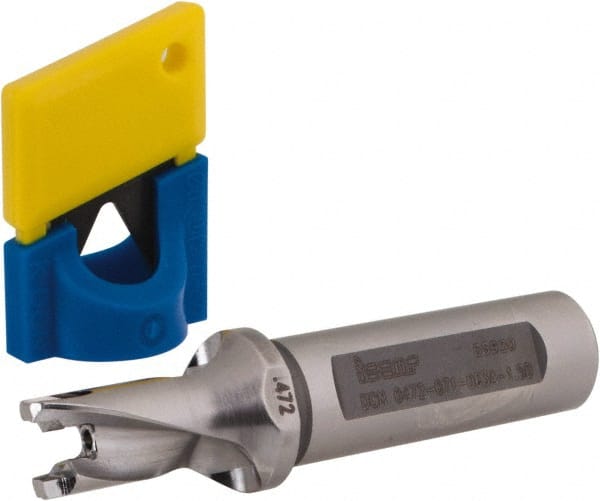 Iscar - 0.472" to 0.488" Diam, 1.5xD, 0.71" Max Depth, 5/8" Shank Diam, 3.27" OAL, Replaceable-Tip Drill - FCP, ICK, ICK-2M, ICM, ICP, iCP-2M Insert, 73382962 Toolholder, Series SumoCham - Exact Tooling