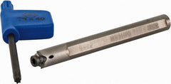 Iscar - MGCH, Internal, 1.5mm Max Depth of Cut, 0.5 to 4mm Groove Width, Indexable Grooving Tool Holder - GIQ.. Insert Compatibility, 6mm Shank Width, 62mm OAL, Through Coolant - Exact Tooling