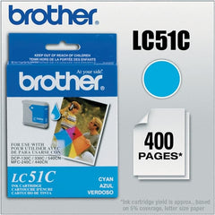 Brother - Cyan Ink Cartridge - Use with Brother DCP-130C, 330C, 350C, intelliFAX-1860C, 1960C, 2480C, 2580C, MFC-230C, 240C, 440CN, 465CN, 665CW, 685CW, 845CW, 885CW, 3360C - Exact Tooling