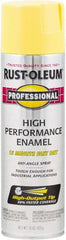 Rust-Oleum - Safety Yellow, Gloss, Rust Proof Enamel Spray Paint - 14 Sq Ft per Can, 15 oz Container, Use on Multipurpose - Exact Tooling