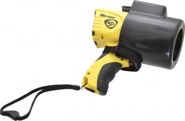 Streamlight - White LED Bulb, 550 Lumens, Spotlight/Lantern Flashlight - Yellow Plastic Body, 4 C Alkaline Batteries Not Included - Exact Tooling