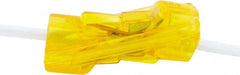 Ideal - 2 Port, 18 to 12 AWG Compatible, Push-In Wire Connector - 0.97" OAL x 0.4055" OAW x 0.43" OAH, Orange - Exact Tooling