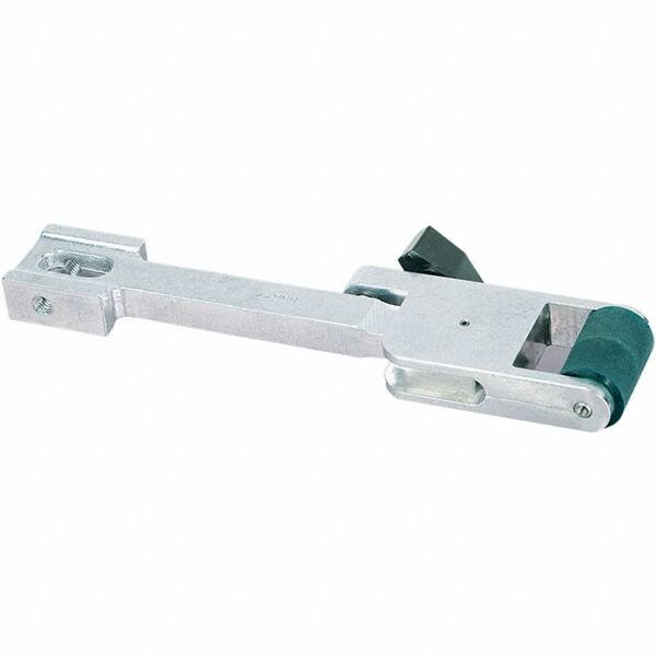 Dynabrade - 1-1/2" Wide Contact Wheel Assembly Arm - 72" Belt Length x 1-1/2" Belt Width, Flat, Urethane, 70" Contact Wheel Diam - Exact Tooling