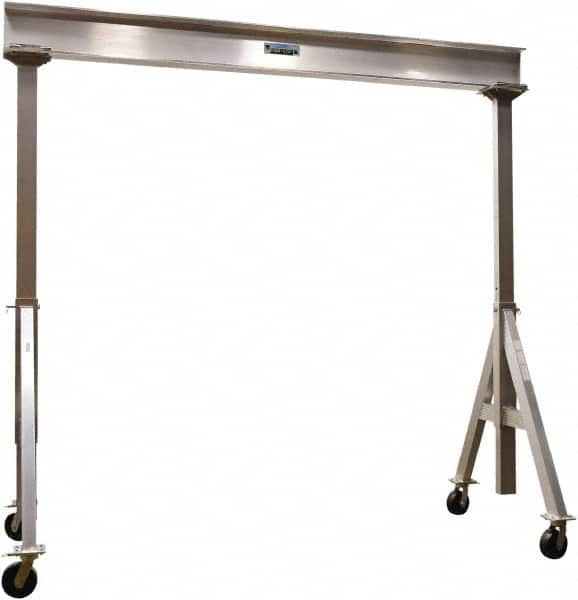 Vestil - 6,000 Lb Load Capacity, Aluminum Gantry Crane - 12' Span - Exact Tooling