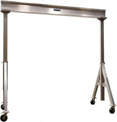 Vestil - 6,000 Lb Load Capacity, Aluminum Gantry Crane - 12' Span - Exact Tooling
