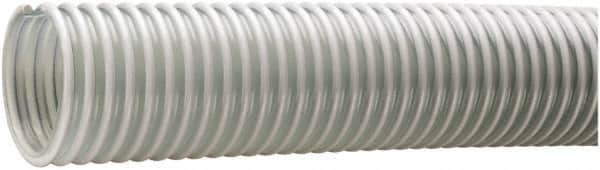Kuriyama of America - 4" ID x 4.76" OD, 35 Max psi, Full In. Hg, Dry Material Handling & Transfer Hose - PVC, -40 to 150°F, 6" Bend Radius, 100' Coil Length, Clear - Exact Tooling