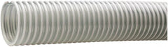 Kuriyama of America - 4" ID x 4.76" OD, 35 Max psi, Full In. Hg, Dry Material Handling & Transfer Hose - PVC, -40 to 150°F, 6" Bend Radius, 100' Coil Length, Clear - Exact Tooling