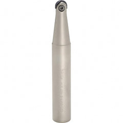 Iscar - 1" Cut Diam, 1-1/4" Shank Diam, 1" OAL, Indexable Ball Nose End Mill - 5" Head Length, Straight Shank, HCM D1.0 Toolholder, HBF-QF, HBR-QF, HCD-QF, HCR Insert - Exact Tooling