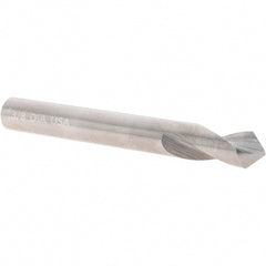 Chicago-Latrobe - 3/8" Body Diam, 90°, 3-1/8" OAL, Solid Carbide Spotting Drill - Exact Tooling