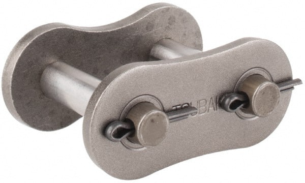 U.S. Tsubaki - 1-1/2" Pitch, ANSI 120, Cottered Roller Chain Connecting Link - For Use with Single Strand Chain - Exact Tooling