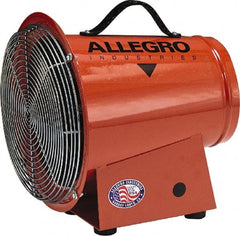 Allegro - 8" Inlet, Electric AC Axial Blower - 0.33 hp, 1,275 CFM, 120 Max Voltage Rating - Exact Tooling