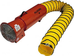 Allegro - 1,275 CFM, Electrical AC Axial Blower Kit - 8 Inch Inlet/Outlet, 0.33 HP, 120 Max Voltage Rating - Exact Tooling