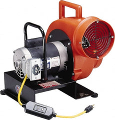Allegro - 8" Inlet, Direct Drive, 4 hp, 1,850, 760 CFM, Blower - 10 Amp Rating, 115 Volts, 1,140 & 1,725 RPM - Exact Tooling