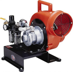 Allegro - 8" Inlet, Pneumatic Centrifugal Blower - 1,800 & 1,350 CFM (One 90° Bend), 1,700 CFM (Free Air) & 900 CFM (Two 90° Bends) - Exact Tooling