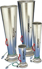 Allegro - 46.06 Inch Long, Galvanized Steel Venturi Style Pneumatic Blowers - 1 Inch NPT, 14.37 Inch Base Diameter, 14-1/4 Inch Face Diameter - Exact Tooling