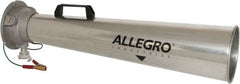 Allegro - 30-1/2 Inch Long, Galvanized Steel Venturi Style Pneumatic Blowers - 1/2 Inch NPT, 7.31 Inch Base Diameter, 7 Inch Face Diameter - Exact Tooling