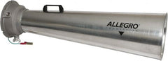 Allegro - 44-1/4 Inch Long, Galvanized Steel Venturi Style Pneumatic Blowers - 1 Inch NPT, 11-1/4 Inch Base Diameter, 12-1/2 Inch Face Diameter - Exact Tooling