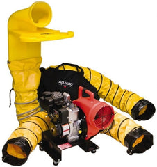 Allegro - Pneumatic Centrifugal Blower Kit - 8 Inch Inlet/Outlet, 2 Speed - Exact Tooling