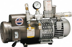 Allegro - 3 Man Connection, Hansen Coupling, Portable SAR Air Compressor - 15 Max PSI, 20 (60 Hz) CFM, 1.5 Hp - Exact Tooling