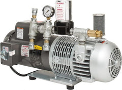 Allegro - 3 Man Connection, Schrader Coupling, Portable SAR Air Compressor - 15 Max PSI, 20 (60 Hz) CFM, 1.5 Hp - Exact Tooling