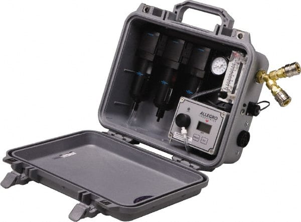 Allegro - 30 CFM Portable SAR Filtration Panel - 2 Respirator Outlets, 1/4" Inlet, 1/4" Outlet - Exact Tooling