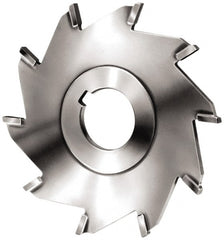 Made in USA - 6" Diam x 3/16" Blade Thickness x 1-1/4" Arbor Hole Diam, 12 Tooth Slitting and Slotting Saw - Arbor Connection, Right Hand, Uncoated, Carbide-Tipped, Contains Keyway - Exact Tooling