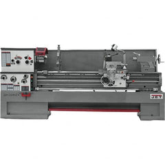 Jet - 22" Swing, 80" Between Centers, 230 Volt, Triple Phase Engine Lathe - 7MT Taper, 10 hp, 25 to 1,800 RPM, 3-1/8" Bore Diam, 40" Deep x 49" High x 136" Long - Exact Tooling