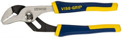 Irwin - 6" OAL, 1" Jaw Length, Groove Joint Pliers - Serrated Jaw, Straight Head, ProTouch Handles - Exact Tooling