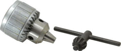 Interstate - JT2 Short, 1/32 to 3/8" Capacity, Tapered Mount Drill Chuck - Keyed, 45mm Sleeve Diam, 56mm Open Length - Exact Tooling