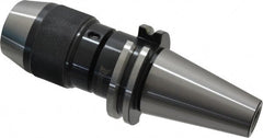 Interstate - DV40, 0 to 1/2" Capacity, Tapered Mount Drill Chuck - Keyless - Exact Tooling