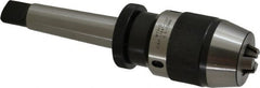 Interstate - 3MT, 0 to 1/2" Capacity, Integral Shank Drill Chuck - Keyless, Taper Shank - Exact Tooling