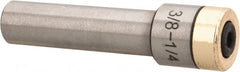 Interstate - Slitting/Slotting Saw Arbor - Straight Shank, 3/8" Shank Diam, 2" OAL, For 1/4" Cutter Hole Diam - Exact Tooling