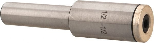 Interstate - Slitting/Slotting Saw Arbor - Straight Shank, 1/2" Shank Diam, 81.28mm OAL, For 1/2" Cutter Hole Diam - Exact Tooling