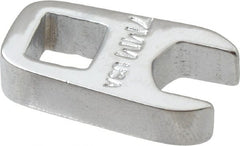 Proto - 7mm 1/4" Drive Chrome Crowfoot Wrench - 33/64" Head Diam x 0.218" Head Thickness, 0.93" OAL - Exact Tooling