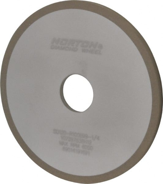 Norton - 6" Diam x 1-1/4" Hole x 1/4" Thick, 120 Grit Surface Grinding Wheel - Diamond, Type 1A1, Fine Grade, Resinoid Bond - Exact Tooling