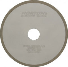 Norton - 7" Diam x 1-1/4" Hole x 1/4" Thick, 100 Grit Surface Grinding Wheel - Diamond, Type 1A1, Fine Grade, Resinoid Bond - Exact Tooling