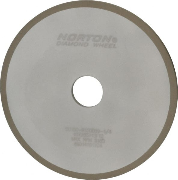 Norton - 7" Diam x 1-1/4" Hole x 1/4" Thick, 180 Grit Surface Grinding Wheel - Diamond, Type 1A1, Very Fine Grade, Resinoid Bond - Exact Tooling