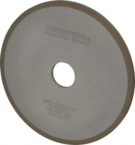 Norton - 7" Diam x 1-1/4" Hole x 1/4" Thick, 220 Grit Surface Grinding Wheel - Diamond, Type 1A1, Very Fine Grade, Resinoid Bond - Exact Tooling