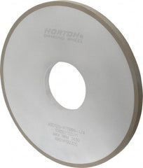 Norton - 10" Diam x 3" Hole x 1/2" Thick, 120 Grit Surface Grinding Wheel - Diamond, Type 1A1, Fine Grade, Resinoid Bond - Exact Tooling