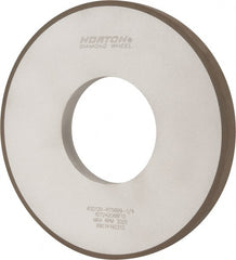 Norton - 12" Diam x 5" Hole x 1" Thick, 120 Grit Surface Grinding Wheel - Diamond, Type 1A1, Fine Grade, Resinoid Bond - Exact Tooling