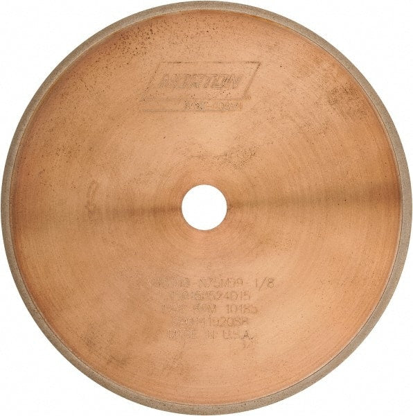 Norton - 6" Diam x 5/8" Hole, 100 Grit Surface Grinding Wheel - Diamond, Type 1A1R, Coarse Grade - Exact Tooling