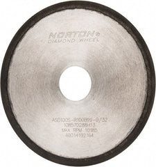 Norton - 6" Diam x 1-1/4" Hole, 100 Grit Surface Grinding Wheel - Type 1A1R, Coarse Grade - Exact Tooling