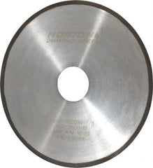 Norton - 6" Diam x 1-1/4" Hole, 100 Grit Surface Grinding Wheel - Diamond, Type 1A1R, Coarse Grade - Exact Tooling