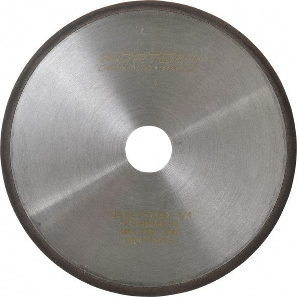 Norton - 8" Diam x 1-1/4" Hole, 120 Grit Surface Grinding Wheel - Diamond, Type 1A1R, Coarse Grade - Exact Tooling