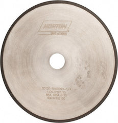 Norton - 10" Diam x 1-1/4" Hole, 120 Grit Surface Grinding Wheel - Diamond, Type 1A1R, Coarse Grade - Exact Tooling