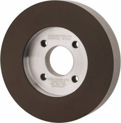 Norton - 5" Diam, 1-1/4" Hole Size, 1" Overall Thickness, 320 Grit, Type 6 Tool & Cutter Grinding Wheel - Extra Fine Grade, Diamond, Resinoid Bond - Exact Tooling